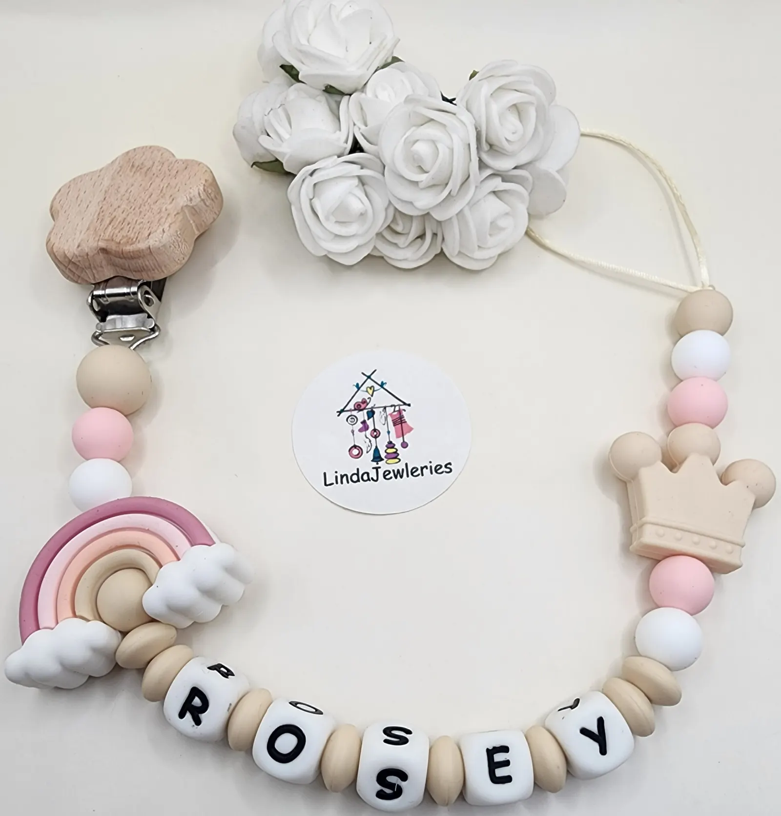 Customized your newborn baby name and the mother can choose the color that prefer